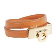 Leren Armbanden Salvatore Ferragamo , Brown , Dames