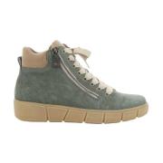 Dames Khaki Schoenen Stijlvol Model Remonte , Green , Dames