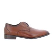 Heren schoenen cognac leer Floris van Bommel , Brown , Heren