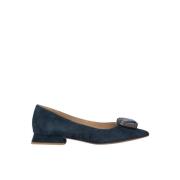 Kristal Detail Ballet Flats Alma EN Pena , Blue , Dames