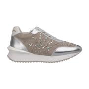 Studded Platform Trainers Alma EN Pena , Gray , Dames