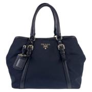 Pre-owned Canvas prada-bags Prada Vintage , Blue , Dames