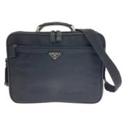 Pre-owned Canvas prada-bags Prada Vintage , Black , Dames