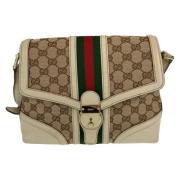 Pre-owned Canvas gucci-bags Gucci Vintage , Beige , Dames