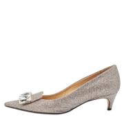 Pre-owned Fabric heels Sergio Rossi Pre-owned , Gray , Dames