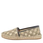 Pre-owned Coated canvas flats Gucci Vintage , Beige , Dames