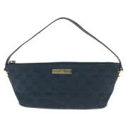 Pre-owned Canvas handbags Gucci Vintage , Black , Dames