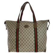 Pre-owned Canvas gucci-bags Gucci Vintage , Beige , Dames