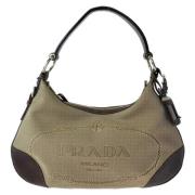 Pre-owned Canvas prada-bags Prada Vintage , Beige , Dames