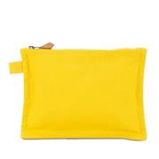 Pre-owned Canvas handbags Hermès Vintage , Yellow , Dames