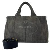 Pre-owned Cotton prada-bags Prada Vintage , Gray , Dames