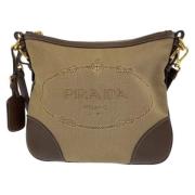 Pre-owned Canvas prada-bags Prada Vintage , Beige , Dames