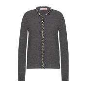 Stijlvolle Sweaters Collectie Valentino Garavani , Gray , Dames