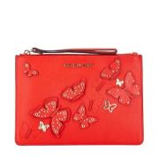 Pre-owned Leather clutches Michael Kors Pre-owned , Red , Dames