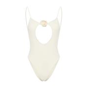 Elegant Ivory One Piece Badpak La Revêche , Beige , Dames