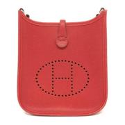 Pre-owned Leather shoulder-bags Hermès Vintage , Red , Dames