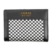 Damesportemonnee Zwart Ritssluiting Guess , Black , Dames