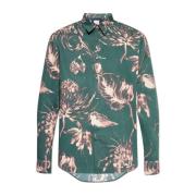 Gestreept overhemd Paul Smith , Green , Heren