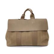 Pre-owned Canvas handbags Hermès Vintage , Beige , Dames