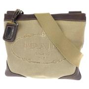 Pre-owned Canvas prada-bags Prada Vintage , Brown , Dames