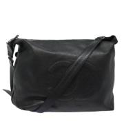 Pre-owned Leather chanel-bags Chanel Vintage , Black , Dames