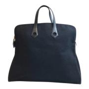 Pre-owned Canvas totes Hermès Vintage , Black , Dames