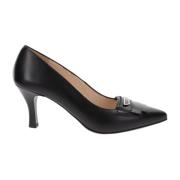 Leren hoge hakken voor dames Nerogiardini , Black , Dames