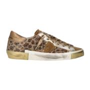 Glinsterende Kristal Leren Sneakers Philippe Model , Multicolor , Dame...