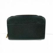 Pre-owned Leather clutches Louis Vuitton Vintage , Green , Dames