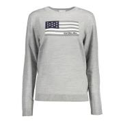 Grijze Dames Top met Lange Mouwen U.s. Polo Assn. , Gray , Dames