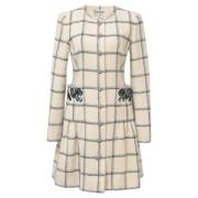 Pre-owned Wool dresses Chanel Vintage , White , Dames