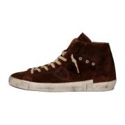 Casual Leren Sneakers Philippe Model , Brown , Heren