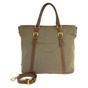 Pre-owned Canvas prada-bags Prada Vintage , Beige , Dames