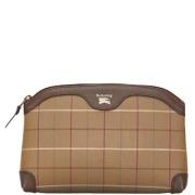 Pre-owned Canvas clutches Burberry Vintage , Brown , Dames