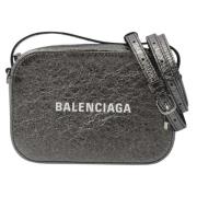 Pre-owned Leather crossbody-bags Balenciaga Vintage , Gray , Dames