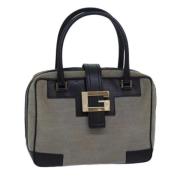 Pre-owned Canvas handbags Gucci Vintage , Gray , Dames