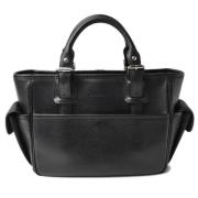 Pre-owned Leather handbags Burberry Vintage , Black , Dames