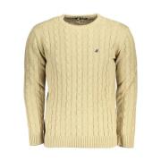 Gedraaide Geborduurde Trui U.s. Polo Assn. , Beige , Heren