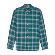 Geruite Flanellen Overhemd Lyle & Scott , Green , Heren