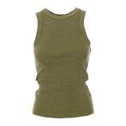 Geribbeld Tanktop Olina Drykorn , Green , Dames