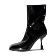 Zwarte Patent Stretch Enkellaarzen Jeffrey Campbell , Black , Dames