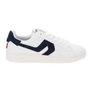 Leren Heren Sneakers Levi's , White , Heren