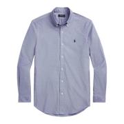 Blauwe Button-Down Overhemd Ralph Lauren , Blue , Heren