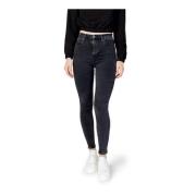 Zwarte rits- en knoopsluiting jeans Tommy Hilfiger , Black , Dames