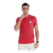 Slim Fit T-Shirt - Les Roses Armani Exchange , Red , Heren