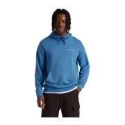 Loopback Hoodie met Borduurwerk Lyle & Scott , Blue , Heren