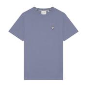 Katoenen Crewneck T-shirt Lyle & Scott , Blue , Heren