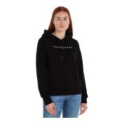 Hoodie - Zwart Tommy Jeans , Black , Dames