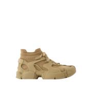 Beige Leren Sneakers Camper , Beige , Dames