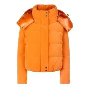 Oranje Puffer Bomberjas Patrizia Pepe , Orange , Dames